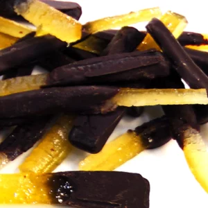 Dipped Lemon Peel Strips